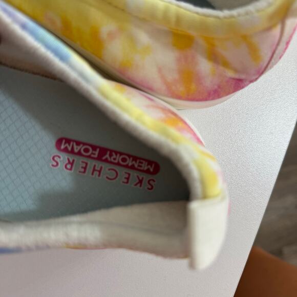 Skechers Street Poppy Tie Dye Memory Foam Hippie Hype Slip On Sneakers Size 10 - Picture 6 of 10